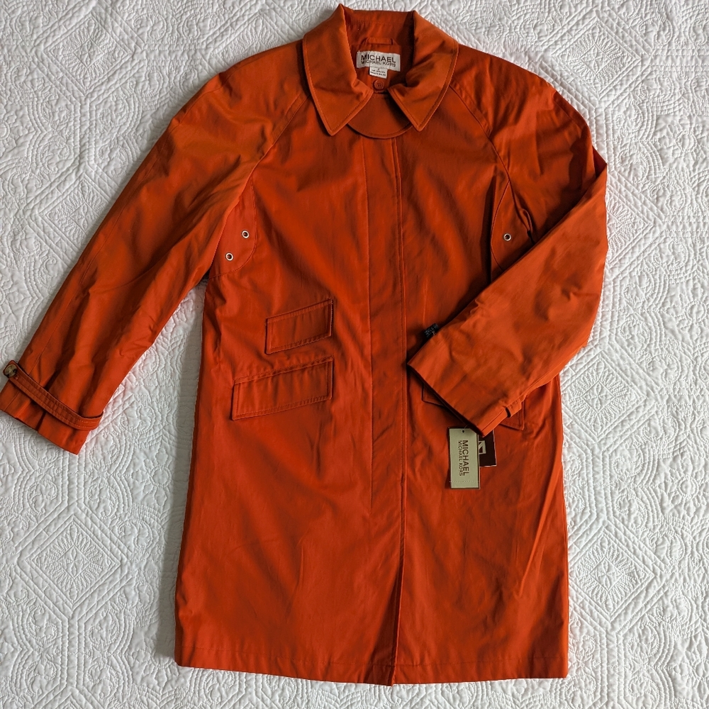 Vintage Y2K Michael Kors Vibrant Orange Coat